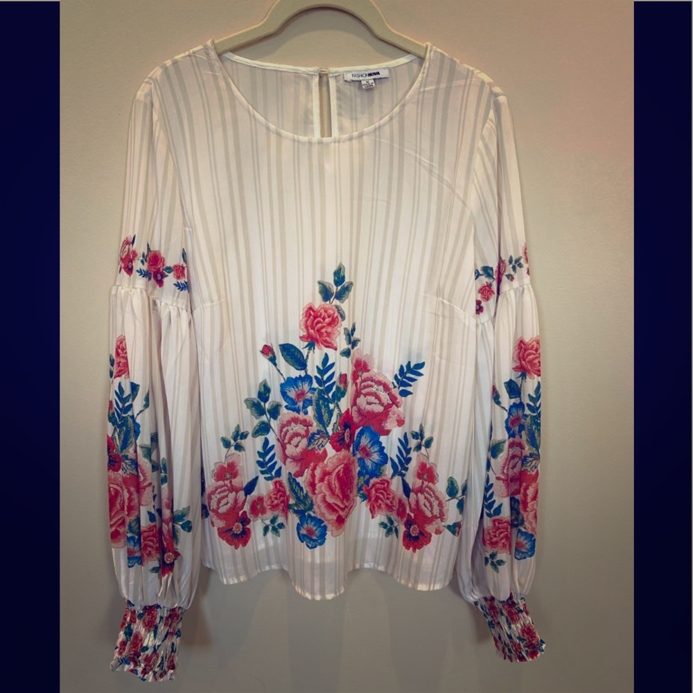 Fashion Nova Floral Blouse